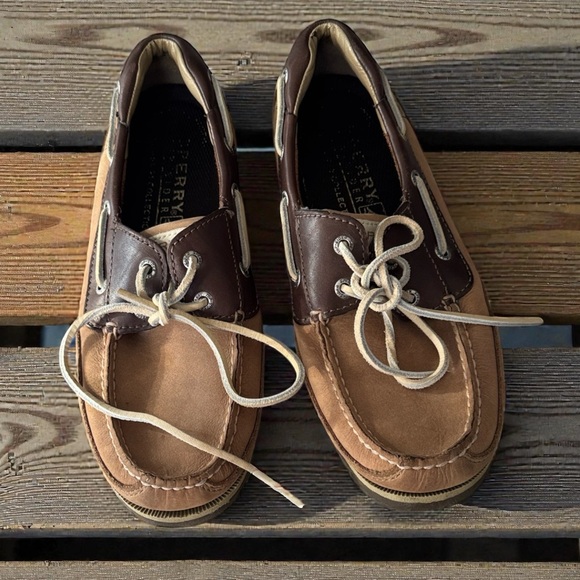 Sperry Two-Tone Brown Boat Shoes - Picture 3 of 4